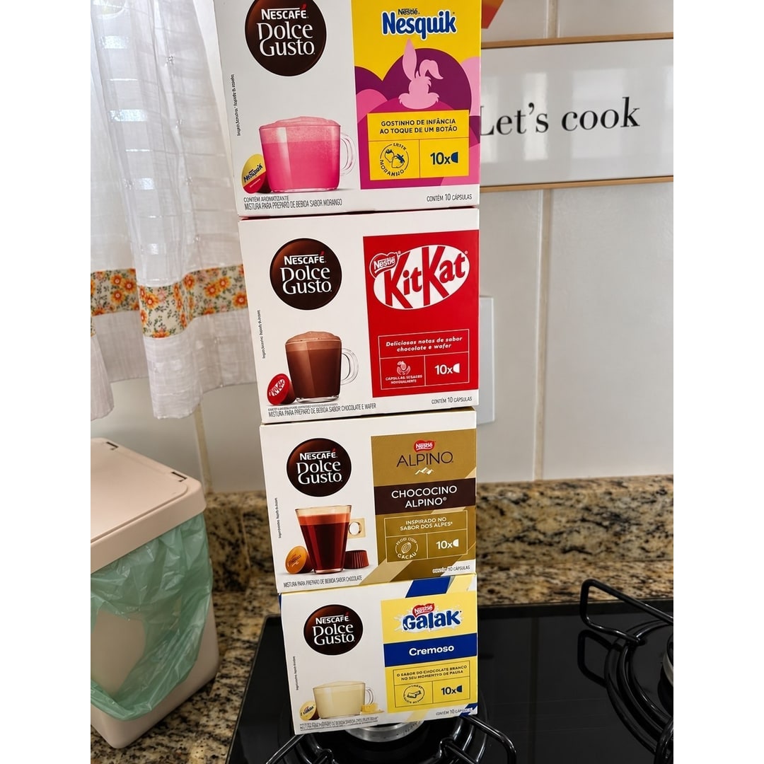 Kit Chocolates Dolce Gusto 40 cápsulas - KitKat, Alpino, Galak e Nesquik