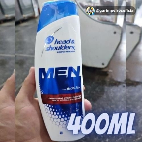 Head & Shoulders Shampoo Anticaspa Men 3 em 1, 400 ml