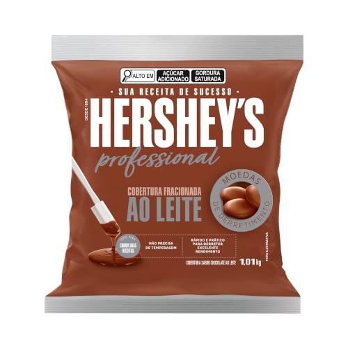 Hershey’s Cobertura Fracionada Chocolate Ao Leite Professional 1,01Kg