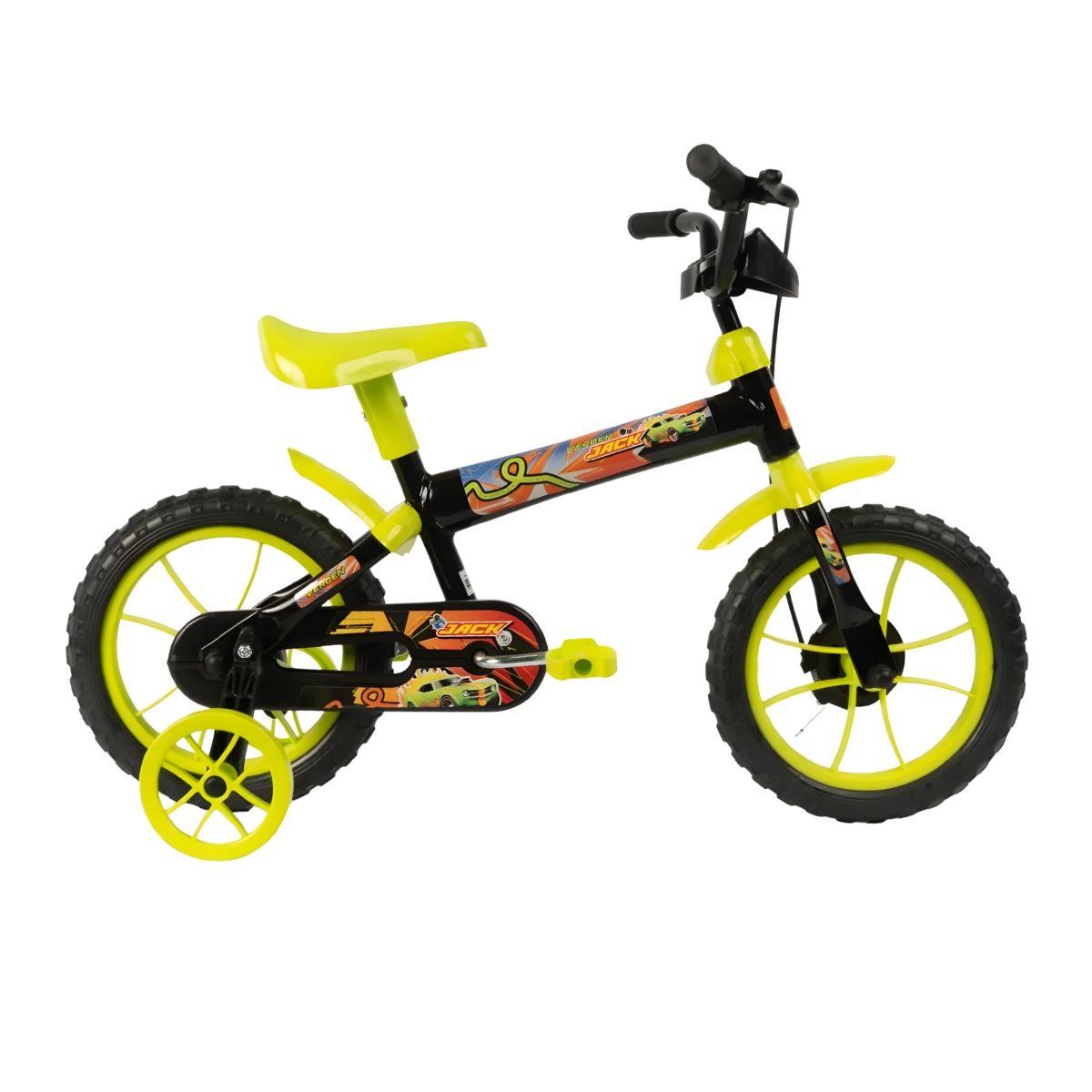 Bicicleta Infantil Aro 12 Verden Jack Menino 3-5 Anos