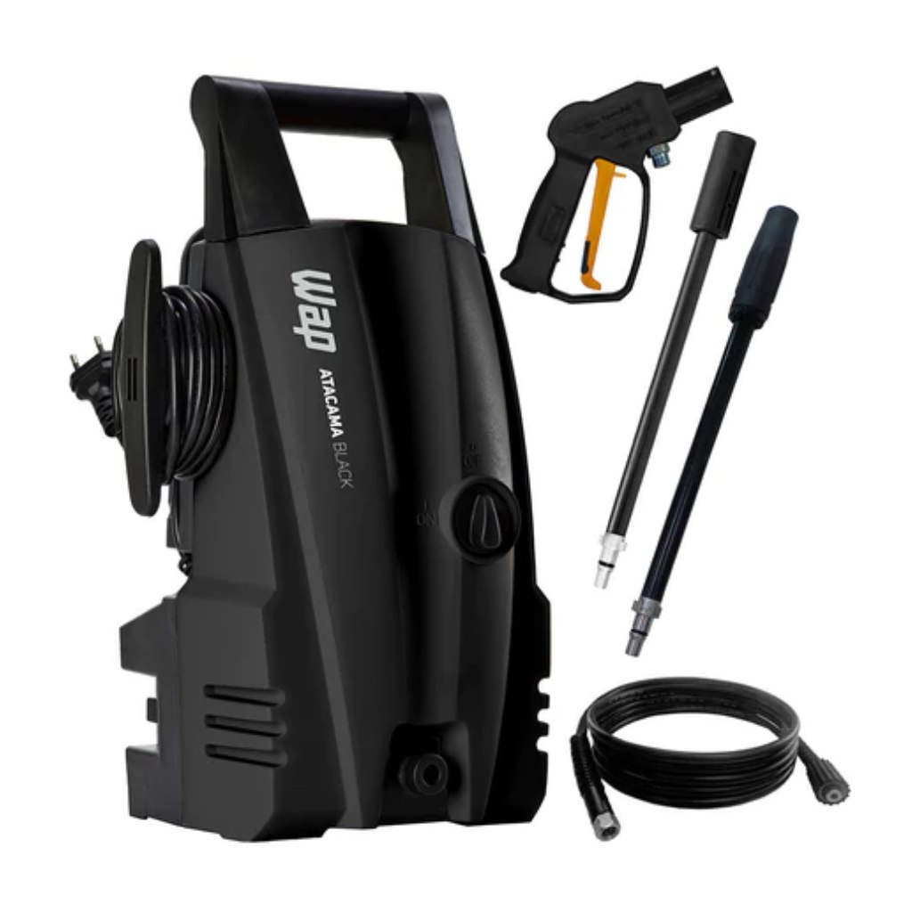 Lavadora de Alta Pressão WAP Atacama Black Potência 1400W Pressão 1500PSI Motor Universal
