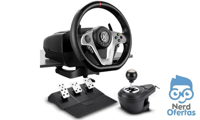 Kalkan Kit Simulador de Corrida G500 ProRacing Volante Pedais e Câmbio USB Force Feedback 3.2Nm 900° Compatível c/ PC, Xbox, PS4 - KLK00032