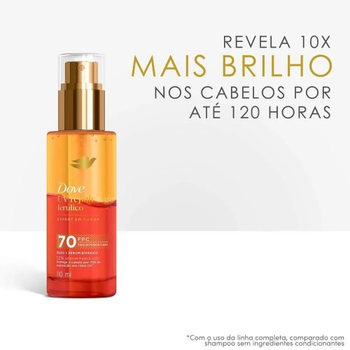 Dove Óleo e Sérum Bifásico UV Repair & Glow + Ferúlico 110ml