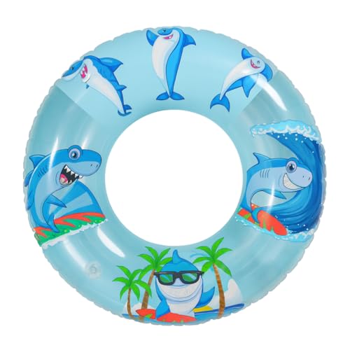 Boia Infantil Tubarão Azul 60/70/80cm Anel Inflável Piscina