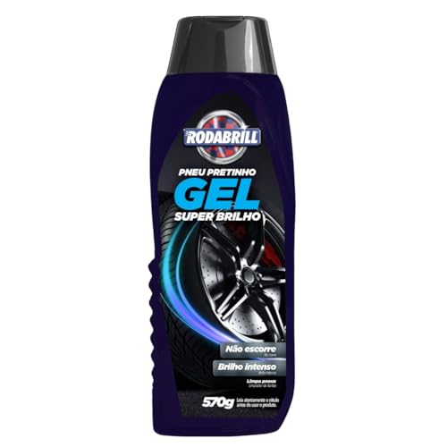 Pneu Pretinho Gel Super Brilho Rodabrill 570g