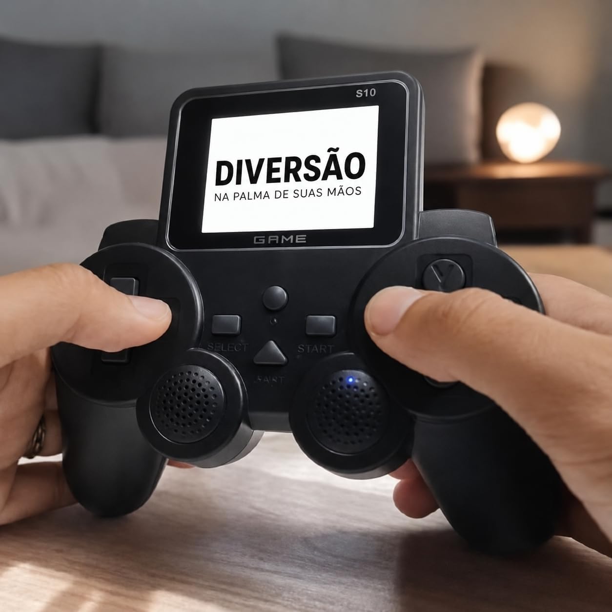Video Game Retrô Controle Com Mais de 500 Jogos Clássicos Tela LCD