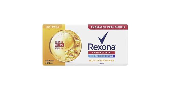 Rexona Sabonete Em Barra Multivitaminas 84G 6 Barras