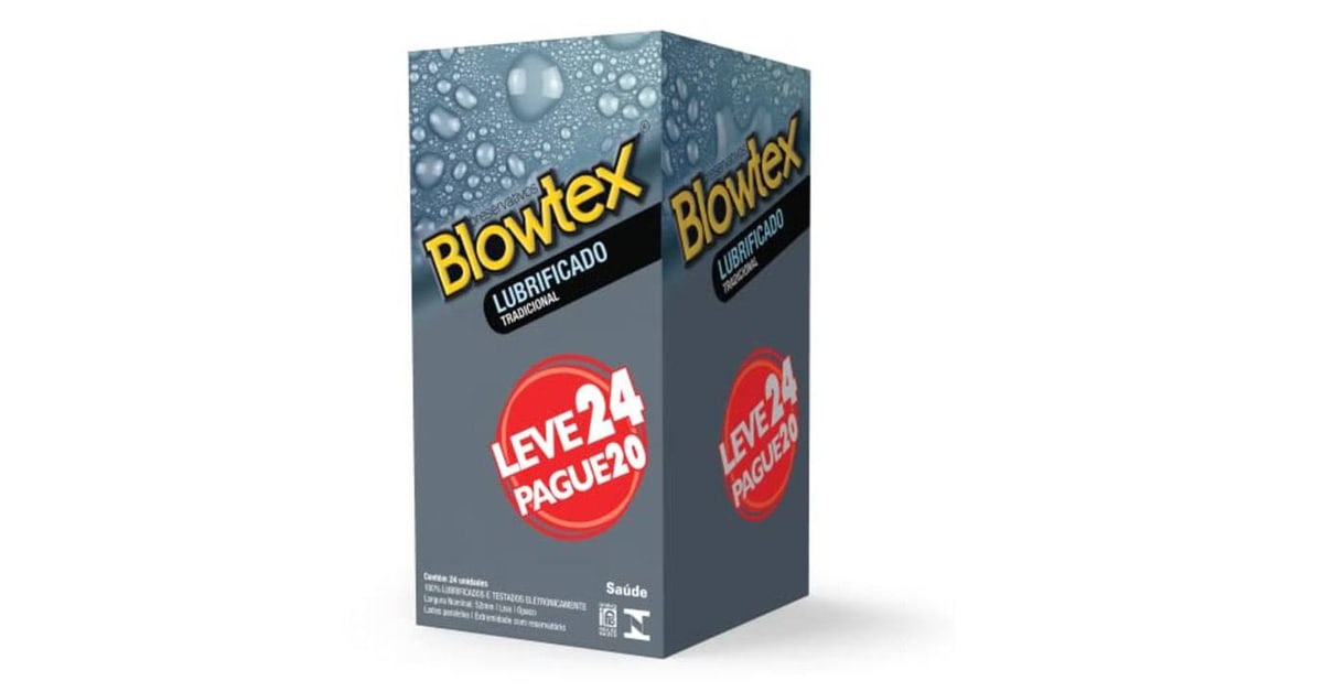 Blowtex Lubrificado Leve 24 Pague 20 unidades