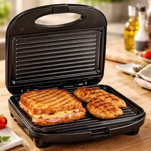 Sanduicheira e Grill Elgin Break Time 800W Chapa Antiaderente 127V