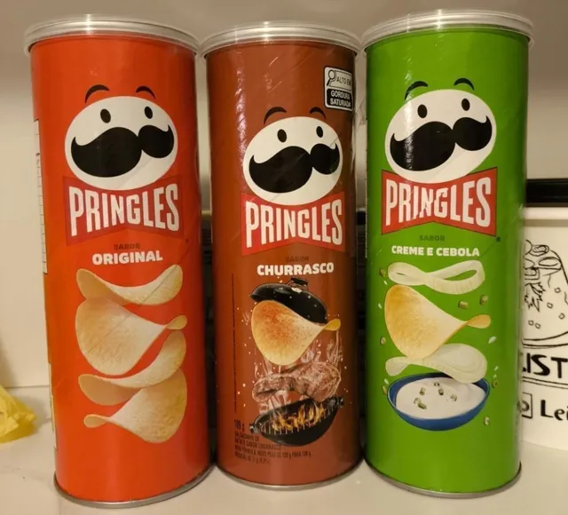 2x Salgadinho Batata Frita Pringles Tripack Festa do Futebol 322g