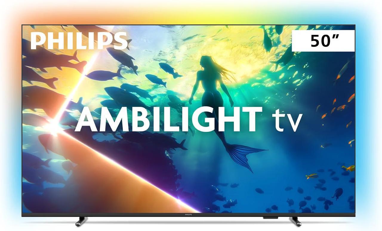 PHILIPS Smart TV Ambilight 4K 50 POLEGADAS, Titan OS, Comando de Voz
