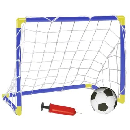 Unidades - Kit Mini Trave de Futebol Infantil Golzinho Gol com Bola e Bomba Brinquedo Jogo Chute a Gol - ATENTU