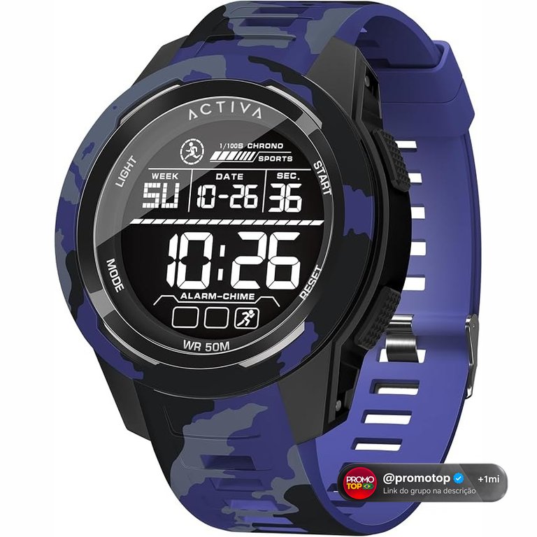 Invicta Relógio digital digital Essentials azul
