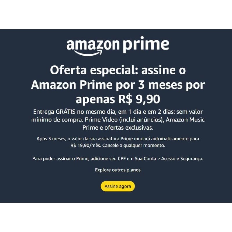 Veja se recebeu aqui