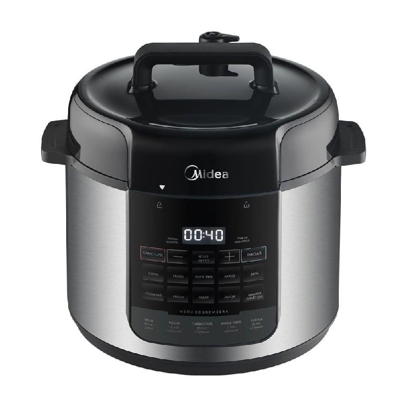 Panela de Pressão Elétrica 5L NutriPro Inox Midea