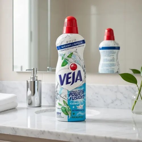 Veja Limpeza Pesada Power Fusion com Cloro Desinfetante e Limpador 950ml