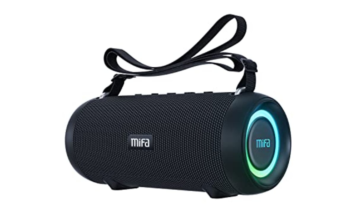 Caixa de Som MIFA A90 60 WATTS com LED RGB │ IPX8 (pode mergulhar até 3 metros)